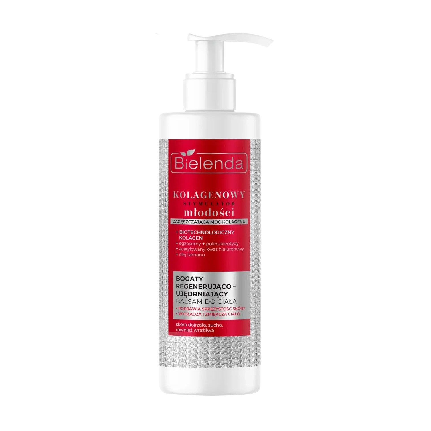 Насичений регенерувальний бальзам для тіла Bielenda Collagen Youth Stimulator Rich Regenerating Firming Body Balm, 350 мл